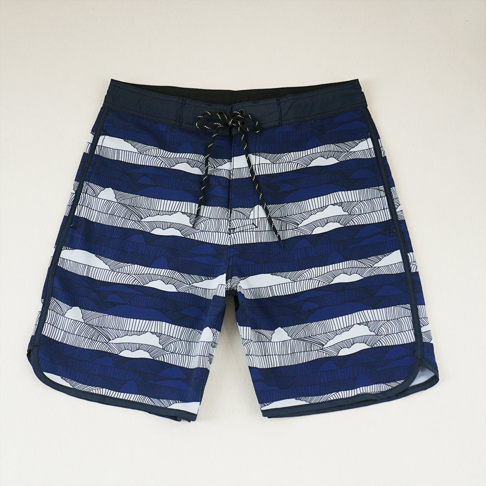 Men's Beach Shorts - In Stock | 4-Way Stretch Fabric, Digital Printing | Quick-Drying, Breathable, Water-Resistant & Sun-Protective | Cool Touch & Drape | Comfort-Focused