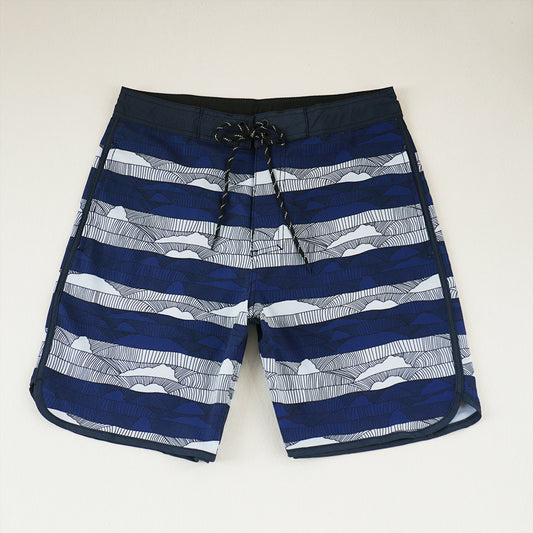 Men's Beach Shorts - In Stock | 4-Way Stretch Fabric, Digital Printing | Quick-Drying, Breathable, Water-Resistant & Sun-Protective | Cool Touch & Drape | Comfort-Focused