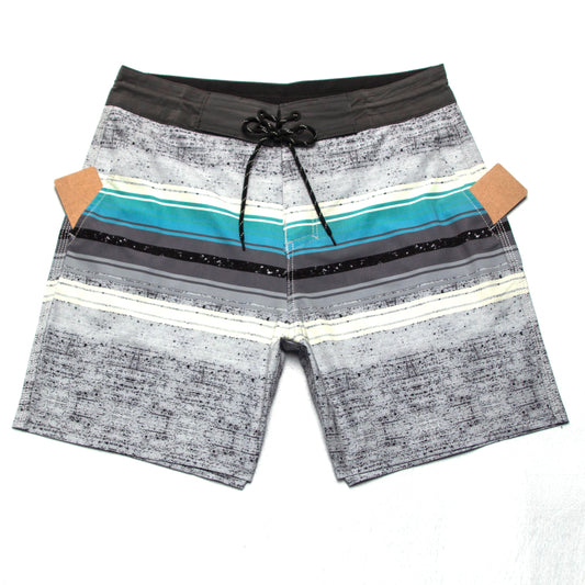 Men's Beach Shorts - In Stock | 4-Way Stretch Fabric, Digital Printing | Quick-Drying, Breathable, Water-Resistant & Sun-Protective | Cool Touch & Drape | Comfort-Focused