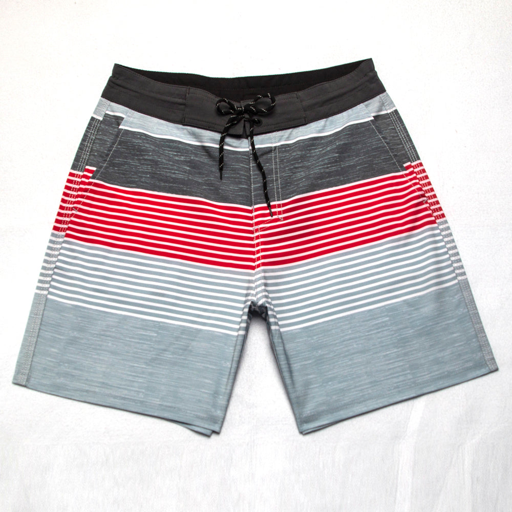 Men's Beach Shorts - In Stock | 4-Way Stretch Fabric, Digital Printing | Quick-Drying, Breathable, Water-Resistant & Sun-Protective | Cool Touch & Drape | Comfort-Focused