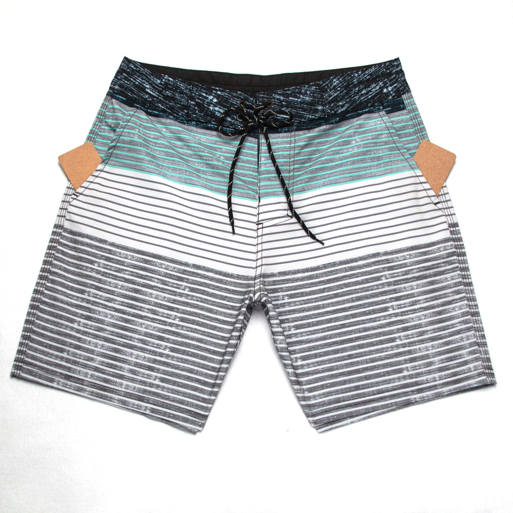 Men's Beach Shorts - In Stock | 4-Way Stretch Fabric, Digital Printing | Quick-Drying, Breathable, Water-Resistant & Sun-Protective | Cool Touch & Drape | Comfort-Focused