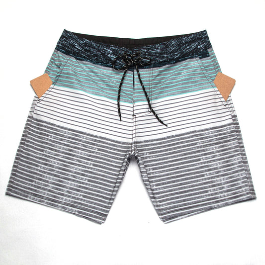 Men's Beach Shorts - In Stock | 4-Way Stretch Fabric, Digital Printing | Quick-Drying, Breathable, Water-Resistant & Sun-Protective | Cool Touch & Drape | Comfort-Focused