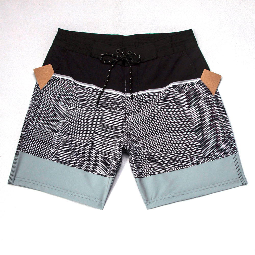 Men's Beach Shorts - In Stock | 4-Way Stretch Fabric, Digital Printing | Quick-Drying, Breathable, Water-Resistant & Sun-Protective | Cool Touch & Drape | Comfort-Focused