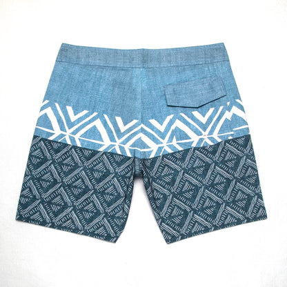 Men's Beach Shorts - In Stock | 4-Way Stretch Fabric, Digital Printing | Quick-Drying, Breathable, Water-Resistant & Sun-Protective | Cool Touch & Drape | Comfort-Focused