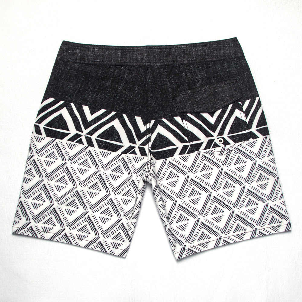 Men's Beach Shorts - In Stock | 4-Way Stretch Fabric, Digital Printing | Quick-Drying, Breathable, Water-Resistant & Sun-Protective | Cool Touch & Drape | Comfort-Focused