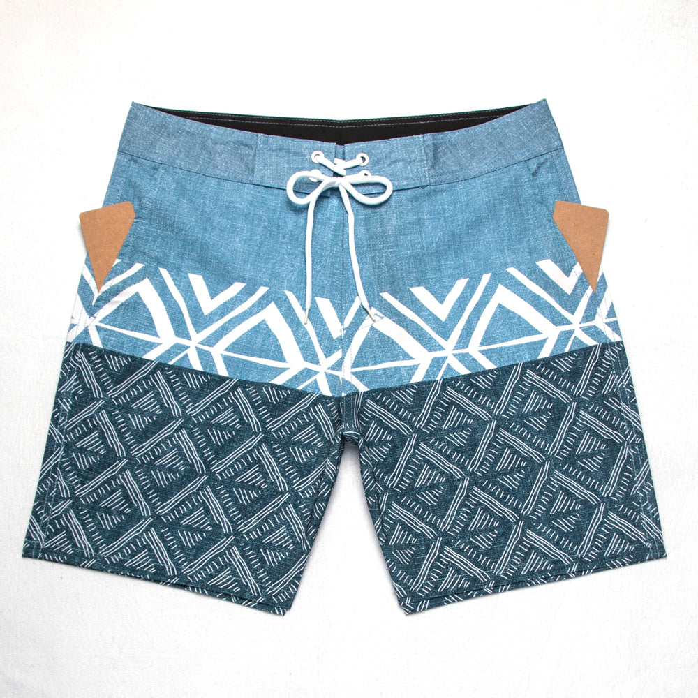 Men's Beach Shorts - In Stock | 4-Way Stretch Fabric, Digital Printing | Quick-Drying, Breathable, Water-Resistant & Sun-Protective | Cool Touch & Drape | Comfort-Focused