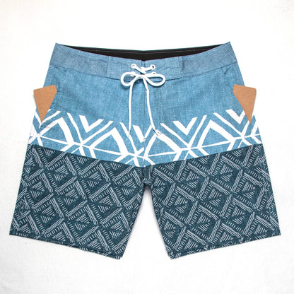 Men's Beach Shorts - In Stock | 4-Way Stretch Fabric, Digital Printing | Quick-Drying, Breathable, Water-Resistant & Sun-Protective | Cool Touch & Drape | Comfort-Focused