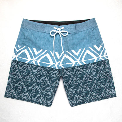 Men's Beach Shorts - In Stock | 4-Way Stretch Fabric, Digital Printing | Quick-Drying, Breathable, Water-Resistant & Sun-Protective | Cool Touch & Drape | Comfort-Focused