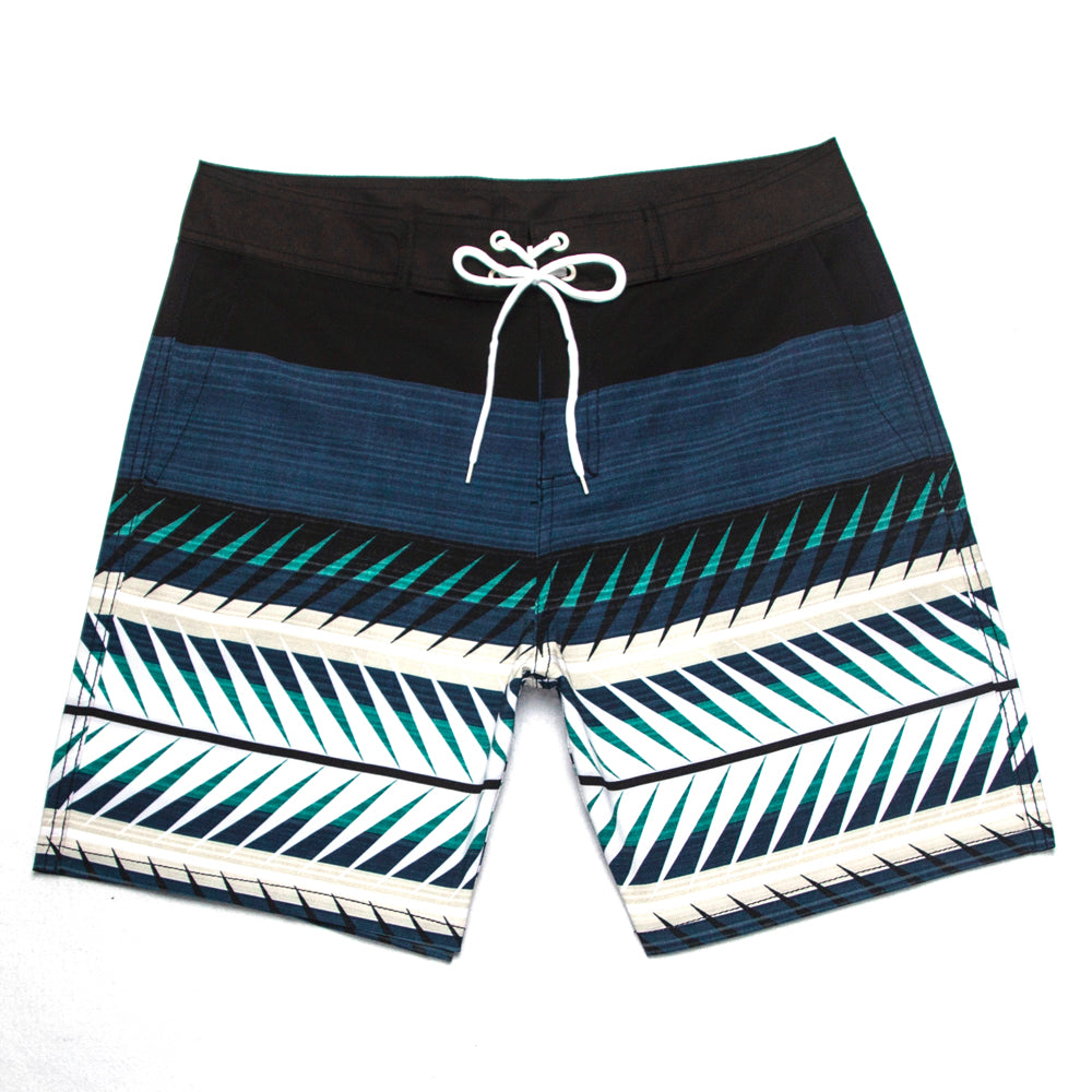 Men's Beach Shorts - In Stock | 4-Way Stretch Fabric, Digital Printing | Quick-Drying, Breathable, Water-Resistant & Sun-Protective | Cool Touch & Drape | Comfort-Focused