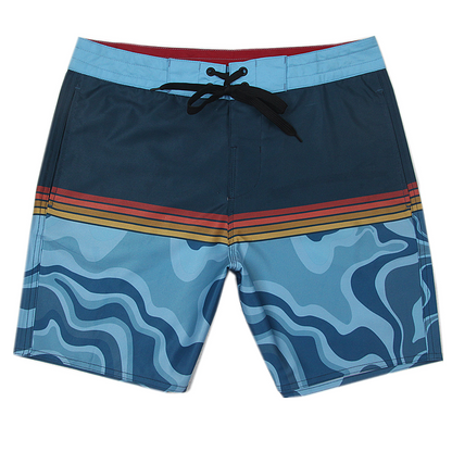 Men's Summer Beach Shorts - In Stock | 4-Way Stretch, Solid & Minimalist | Quick-Drying, Water-Resistant, Sun-Protective & Breathable | Customizable Logo | Athletic Style