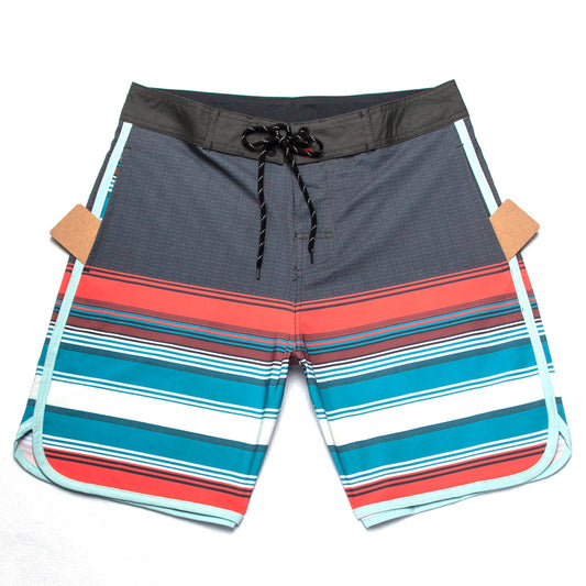 Men's Summer Beach Shorts - In Stock | 4-Way Stretch, Solid & Minimalist | Quick-Drying, Water-Resistant, Sun-Protective & Breathable | Customizable Logo | Athletic Style