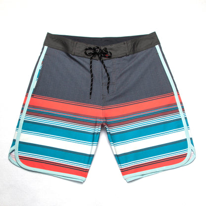 Men's Summer Beach Shorts - In Stock | 4-Way Stretch, Solid & Minimalist | Quick-Drying, Water-Resistant, Sun-Protective & Breathable | Customizable Logo | Athletic Style