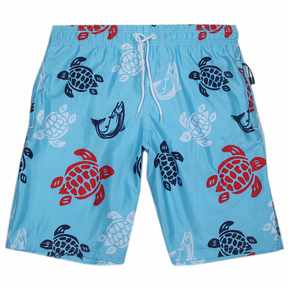 Men's Beach Shorts - In Stock | 4-Way Stretch Fabric, Digital Printing | Quick-Drying, Breathable, Water-Resistant & Sun-Protective | Cool Touch & Drape | Comfort-Focused