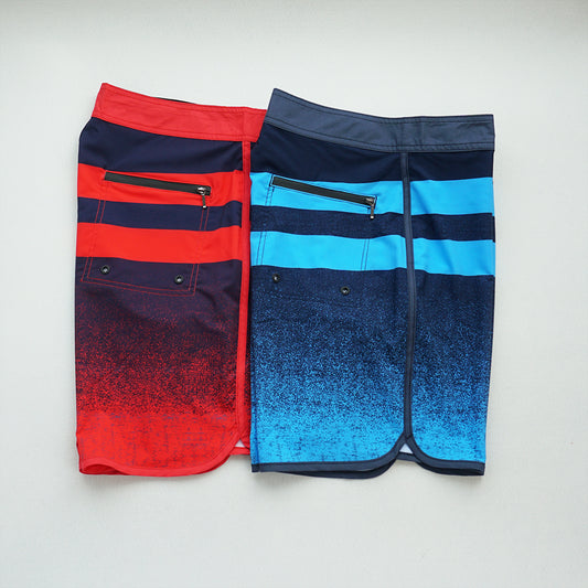 Men's Beach Shorts - In Stock | 4-Way Stretch Fabric, Digital Printing | Quick-Drying, Breathable, Water-Resistant & Sun-Protective | Cool Touch & Drape | Comfort-Focused
