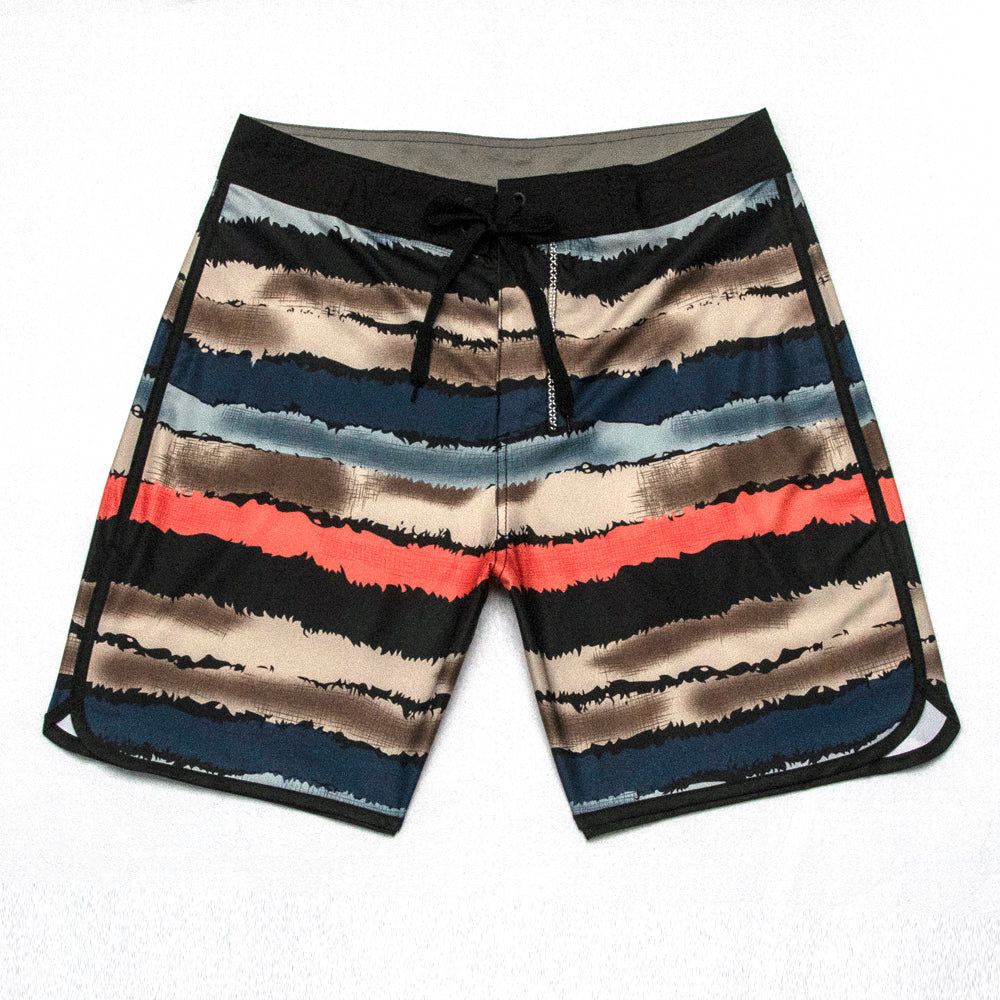 Men's Beach Shorts - In Stock | 4-Way Stretch Fabric, Digital Printing | Quick-Drying, Breathable, Water-Resistant & Sun-Protective | Cool Touch & Drape | Comfort-Focused