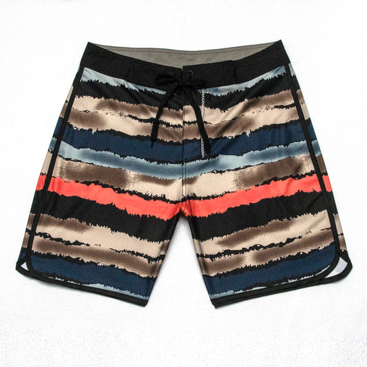 Men's Beach Shorts - In Stock | 4-Way Stretch Fabric, Digital Printing | Quick-Drying, Breathable, Water-Resistant & Sun-Protective | Cool Touch & Drape | Comfort-Focused