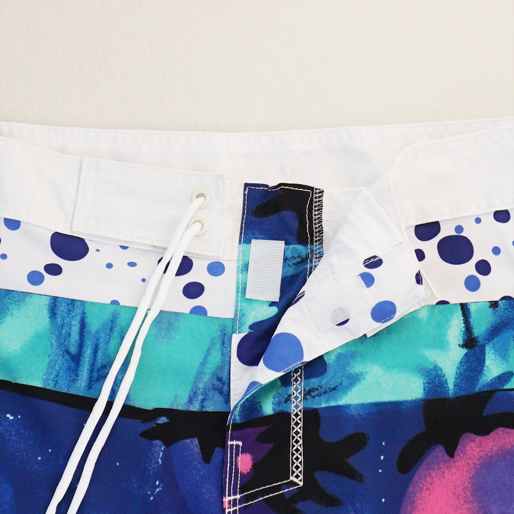 Men's Beach Shorts - In Stock | 4-Way Stretch Fabric, Digital Printing | Quick-Drying, Breathable, Water-Resistant & Sun-Protective | Cool Touch & Drape | Comfort-Focused