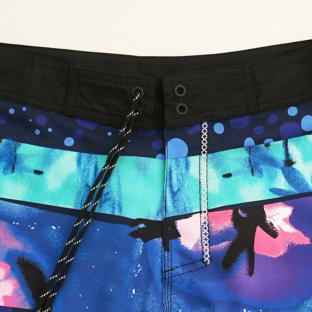 Men's Beach Shorts - In Stock | 4-Way Stretch Fabric, Digital Printing | Quick-Drying, Breathable, Water-Resistant & Sun-Protective | Cool Touch & Drape | Comfort-Focused