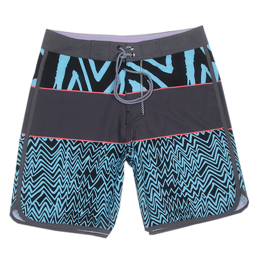 Men's Beach Shorts - In Stock | 4-Way Stretch Fabric, Digital Printing | Quick-Drying, Breathable, Water-Resistant & Sun-Protective | Cool Touch & Drape | Comfort-Focused