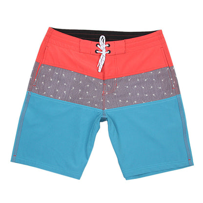 Men's Summer Beach Shorts - In Stock | 4-Way Stretch, Solid & Minimalist | Quick-Drying, Water-Resistant, Sun-Protective & Breathable | Customizable Logo | Athletic Style