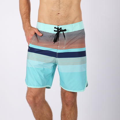 Men's Beach Shorts - In Stock | 4-Way Stretch Fabric, Digital Printing | Quick-Drying, Breathable, Water-Resistant & Sun-Protective | Cool Touch & Drape | Comfort-Focused