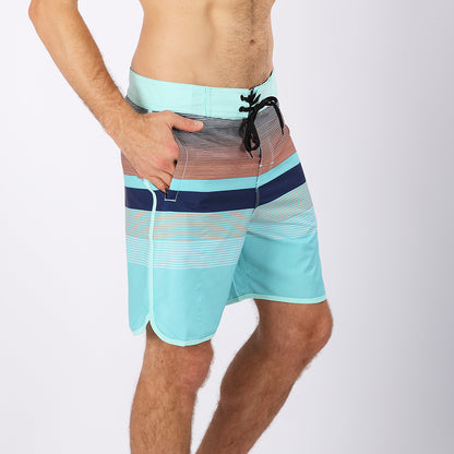 Men's Beach Shorts - In Stock | 4-Way Stretch Fabric, Digital Printing | Quick-Drying, Breathable, Water-Resistant & Sun-Protective | Cool Touch & Drape | Comfort-Focused