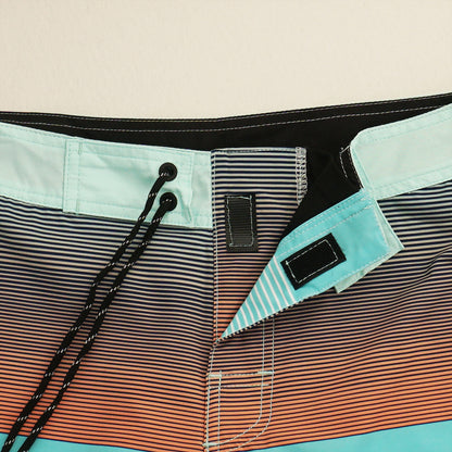 Men's Beach Shorts - In Stock | 4-Way Stretch Fabric, Digital Printing | Quick-Drying, Breathable, Water-Resistant & Sun-Protective | Cool Touch & Drape | Comfort-Focused