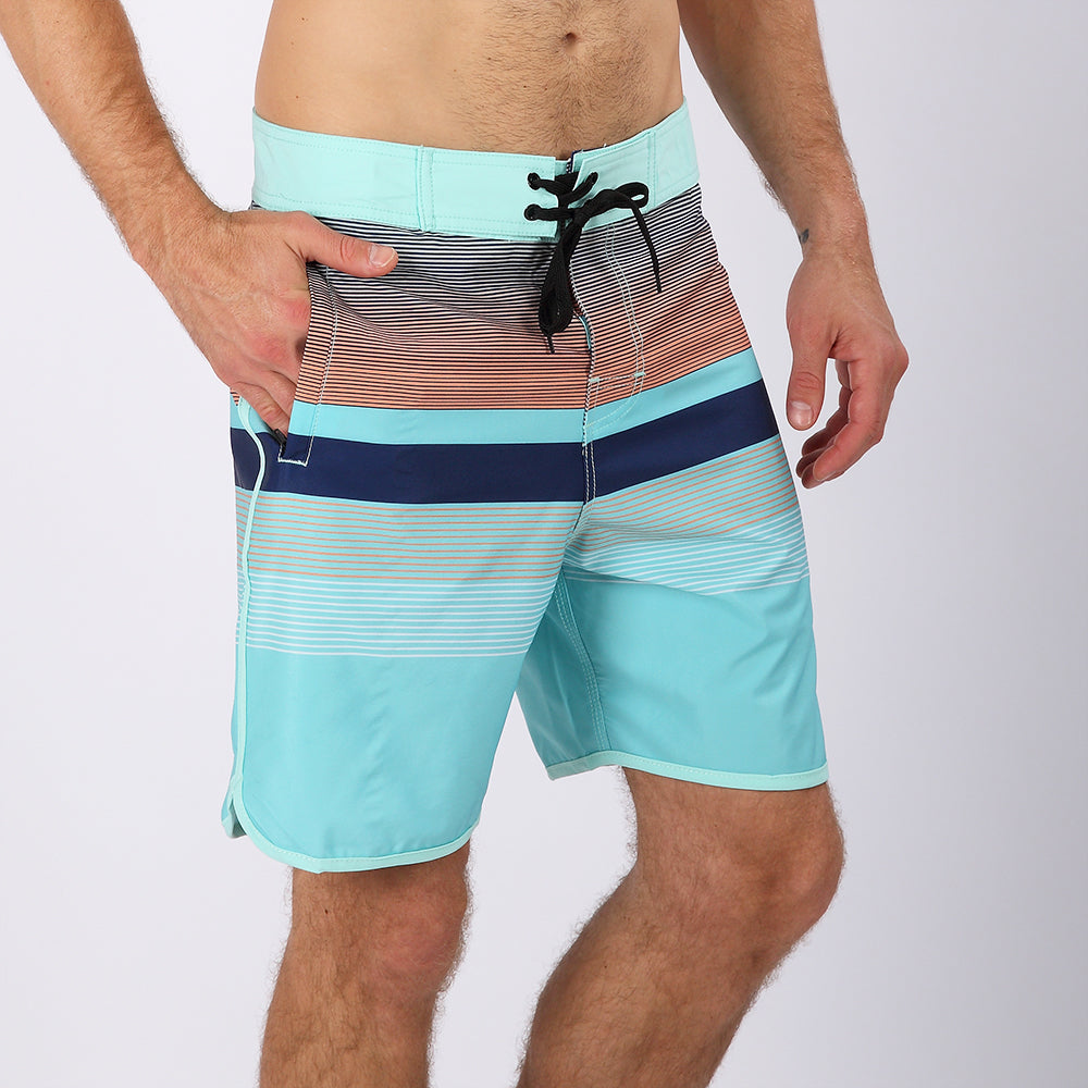 Men's Beach Shorts - In Stock | 4-Way Stretch Fabric, Digital Printing | Quick-Drying, Breathable, Water-Resistant & Sun-Protective | Cool Touch & Drape | Comfort-Focused