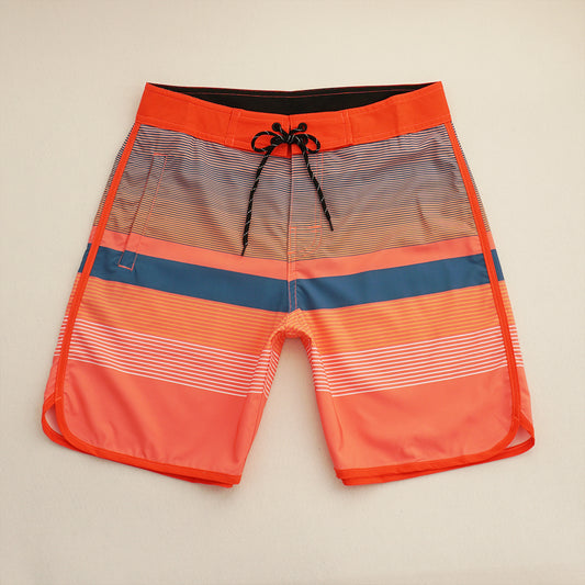 Men's Beach Shorts - In Stock | 4-Way Stretch Fabric, Digital Printing | Quick-Drying, Breathable, Water-Resistant & Sun-Protective | Cool Touch & Drape | Comfort-Focused