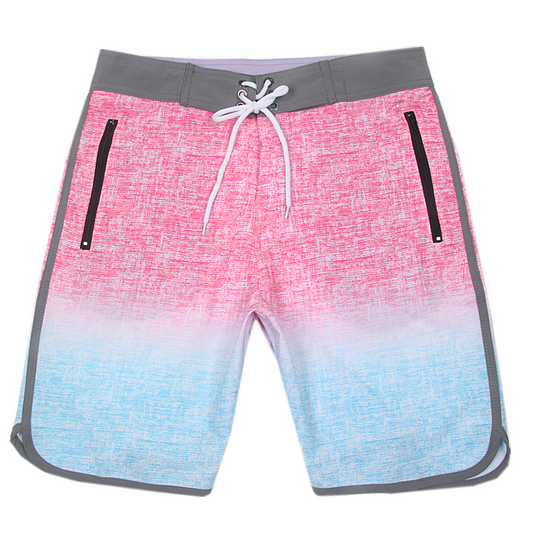 Men's Summer Beach Shorts - In Stock | 4-Way Stretch, Solid & Minimalist | Quick-Drying, Water-Resistant, Sun-Protective & Breathable | Customizable Logo | Athletic Style