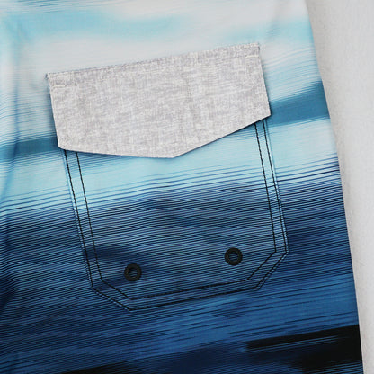 Men's Beach Shorts - In Stock | 4-Way Stretch Fabric, Digital Printing | Quick-Drying, Breathable, Water-Resistant & Sun-Protective | Cool Touch & Drape | Comfort-Focused