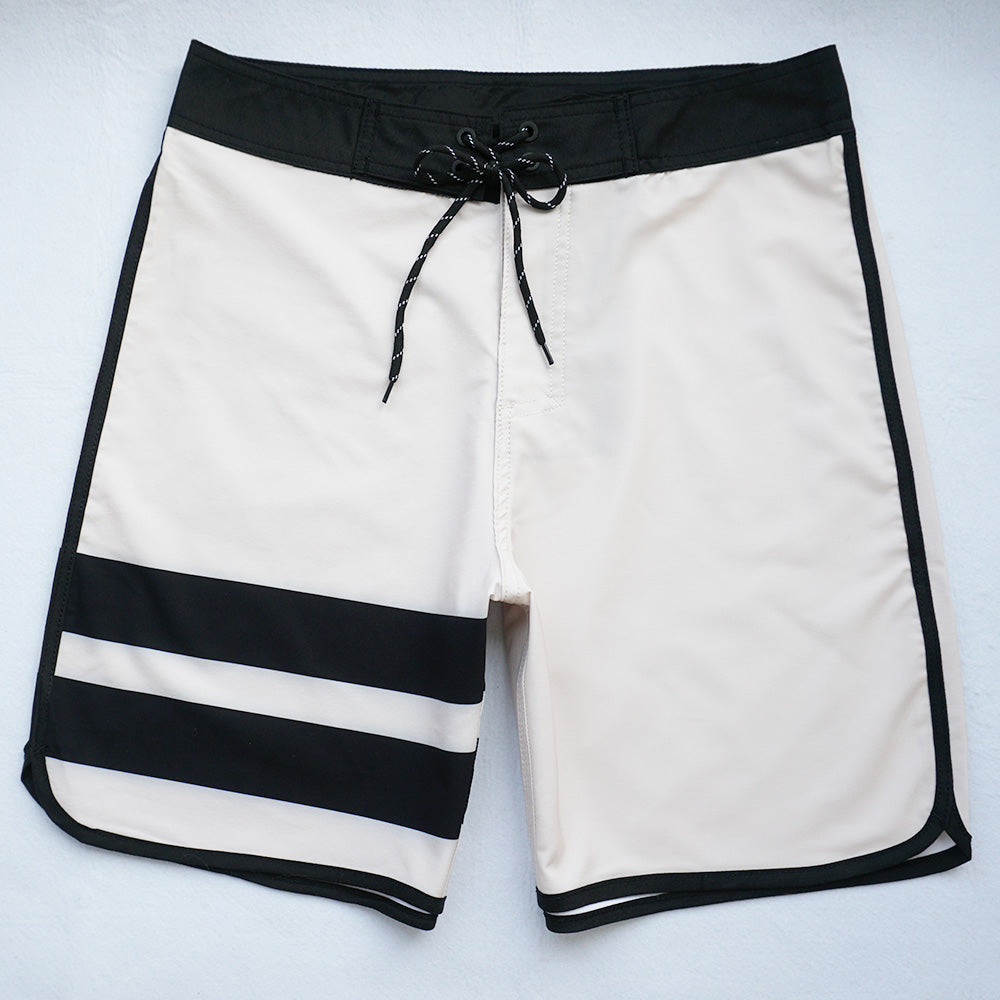 Men's Summer Beach Shorts - In Stock | 4-Way Stretch, Solid & Minimalist | Quick-Drying, Water-Resistant, Sun-Protective & Breathable | Customizable Logo | Athletic Style