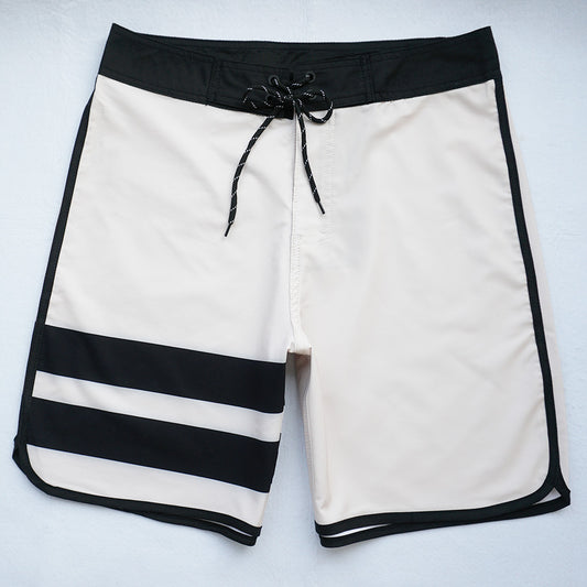 Men's Summer Beach Shorts - In Stock | 4-Way Stretch, Solid & Minimalist | Quick-Drying, Water-Resistant, Sun-Protective & Breathable | Customizable Logo | Athletic Style