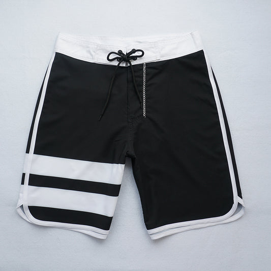 Men's Summer Beach Shorts - In Stock | 4-Way Stretch, Solid & Minimalist | Quick-Drying, Water-Resistant, Sun-Protective & Breathable | Customizable Logo | Athletic Style