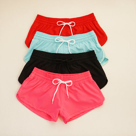Women's Beach Shorts - In Stock | Minimalist & Sexy | Quick-Drying, Breathable, 4-Way Stretch Fabric | Elastic Waist with Drawstring | Slimming & Versatile