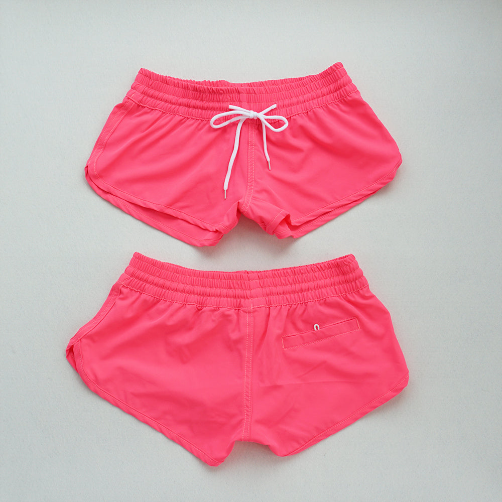 Women's Beach Shorts - In Stock | Minimalist & Sexy | Quick-Drying, Breathable, 4-Way Stretch Fabric | Elastic Waist with Drawstring | Slimming & Versatile