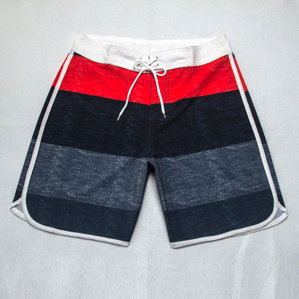 Men's Summer Beach Shorts - In Stock | 4-Way Stretch, Solid & Minimalist | Quick-Drying, Water-Resistant, Sun-Protective & Breathable | Customizable Logo | Athletic Style