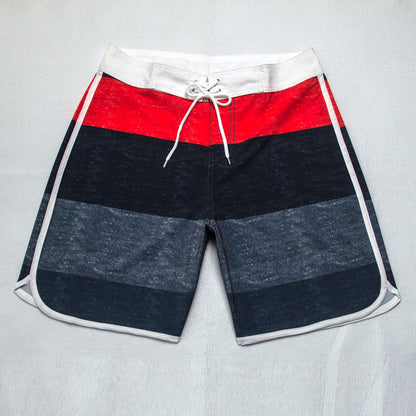 Men's Summer Beach Shorts - In Stock | 4-Way Stretch, Solid & Minimalist | Quick-Drying, Water-Resistant, Sun-Protective & Breathable | Customizable Logo | Athletic Style