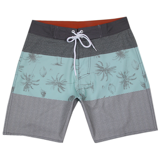 Men's Summer Beach Shorts - In Stock | 4-Way Stretch, Solid & Minimalist | Quick-Drying, Water-Resistant, Sun-Protective & Breathable | Customizable Logo | Athletic Style