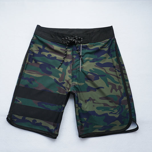 Men's Beach Shorts - In Stock | 4-Way Stretch Fabric, Digital Printing | Quick-Drying, Breathable, Water-Resistant & Sun-Protective | Cool Touch & Drape | Comfort-Focused