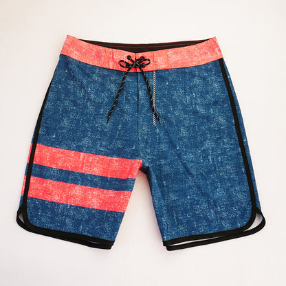 Men's Beach Shorts - In Stock | 4-Way Stretch Fabric, Digital Printing | Quick-Drying, Breathable, Water-Resistant & Sun-Protective | Cool Touch & Drape | Comfort-Focused