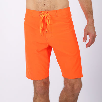 Men's Summer Beach Shorts - In Stock | 4-Way Stretch, Solid & Minimalist | Quick-Drying, Water-Resistant, Sun-Protective & Breathable | Customizable Logo | Athletic Style