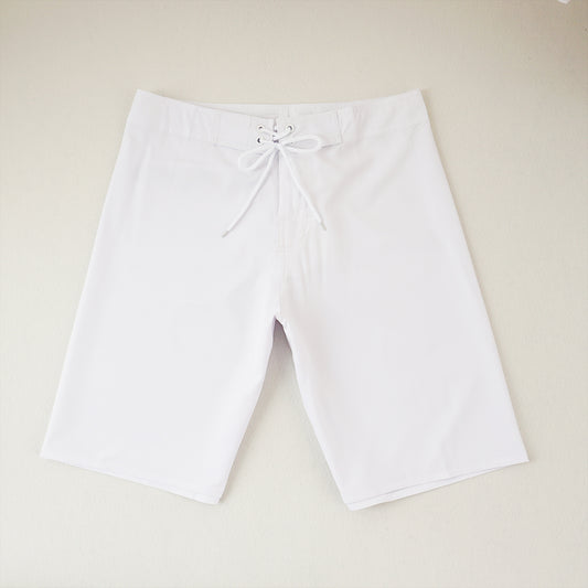 Men's Summer Beach Shorts - In Stock | 4-Way Stretch, Solid & Minimalist | Quick-Drying, Water-Resistant, Sun-Protective & Breathable | Customizable Logo | Athletic Style